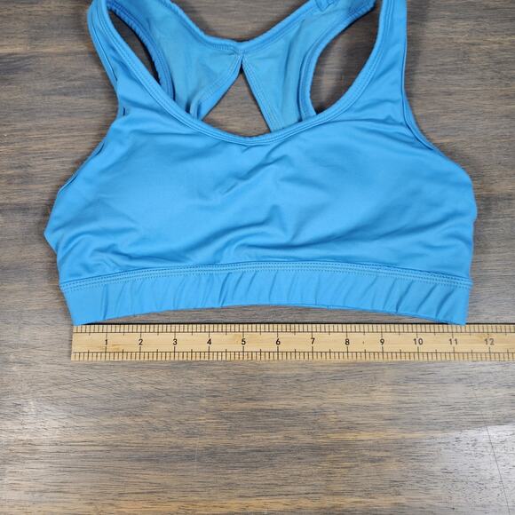 Buff Bunny Sports Bra Women Size Small Blue Light Padding Inserts - Picture 4 of 4